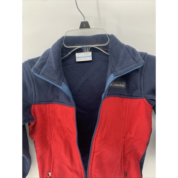 Columbia Boys' Toddler Steens Mountain II Fleece Jacket XXS 4/5 Red / Navy - Picture 10 of 10